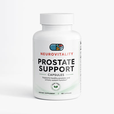 Prostate Support Complex supplement by Nirvana Neurovitality — Saw Palmetto, Pygeum & Pumpkin Seed for men's prostate and urinary health, 60 capsules