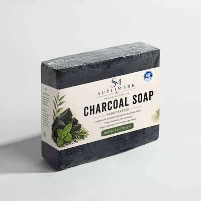Activated Charcoal Bar Soap by Suplimark - ingredients and details