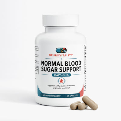Normal Blood Sugar Support supplement by Nirvana Neurovitality — Bitter Melon, Gymnema, Cinnamon & Chromium, 60 capsules - view 2