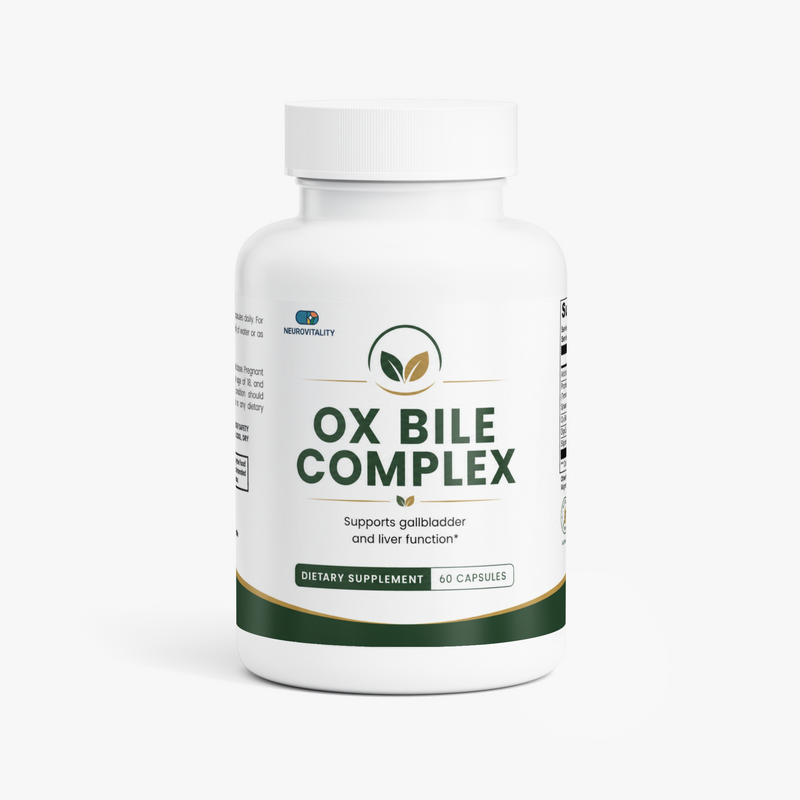 Ox Bile Complex | Fat Digestion & Enzyme Support | DigeZyme® | 60 Capsules