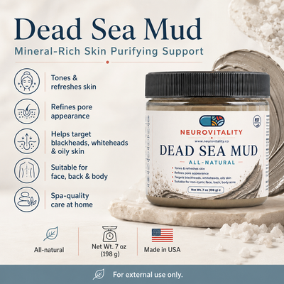 Dead Sea Mud Mask - Product label and minerals | Suplimark