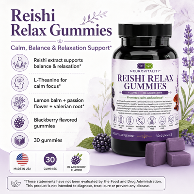 Reishi Relax Gummies | Sleep & Calm Support | Neurovitality