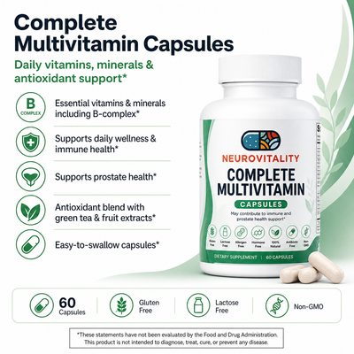 Complete Multivitamin | 40+ Vitamins, Minerals & Antioxidants | 60 Capsules