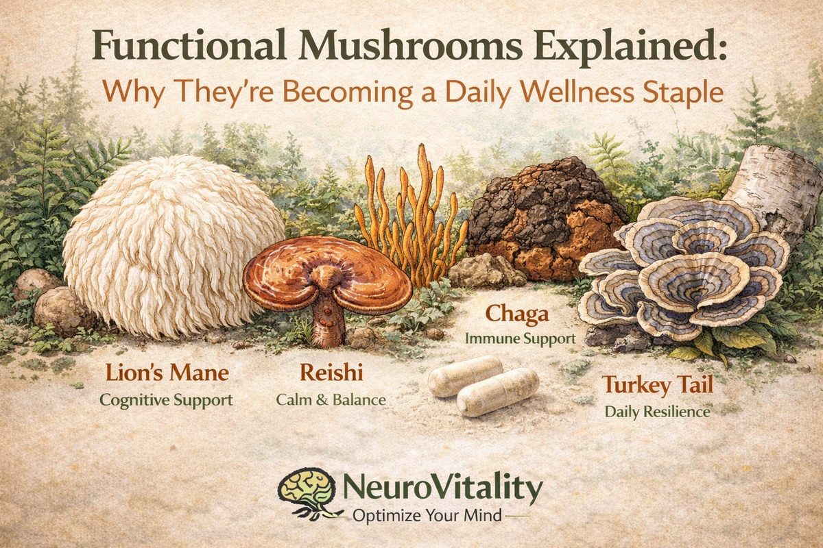 Functional Mushrooms Explained: Why They’re Becoming a Daily Wellness Staple