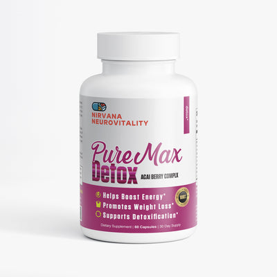 NeuroVitality Max Detox Acai Berry cleanse supplement bottle - 60 capsules