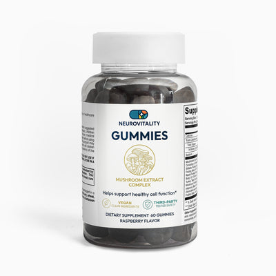 Mushroom Extract Complex Gummies — Immune & Cognitive Mushroom Blend — Nirvana Neurovitality