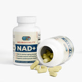 NAD+ cellular energy supplement bottle side view - healthy aging formula