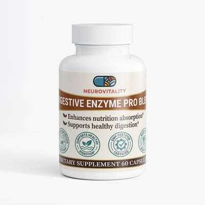 Digestive Enzyme Pro Blend — Protein, Carb & Fat Digestion Support — Nirvana Neurovitality
