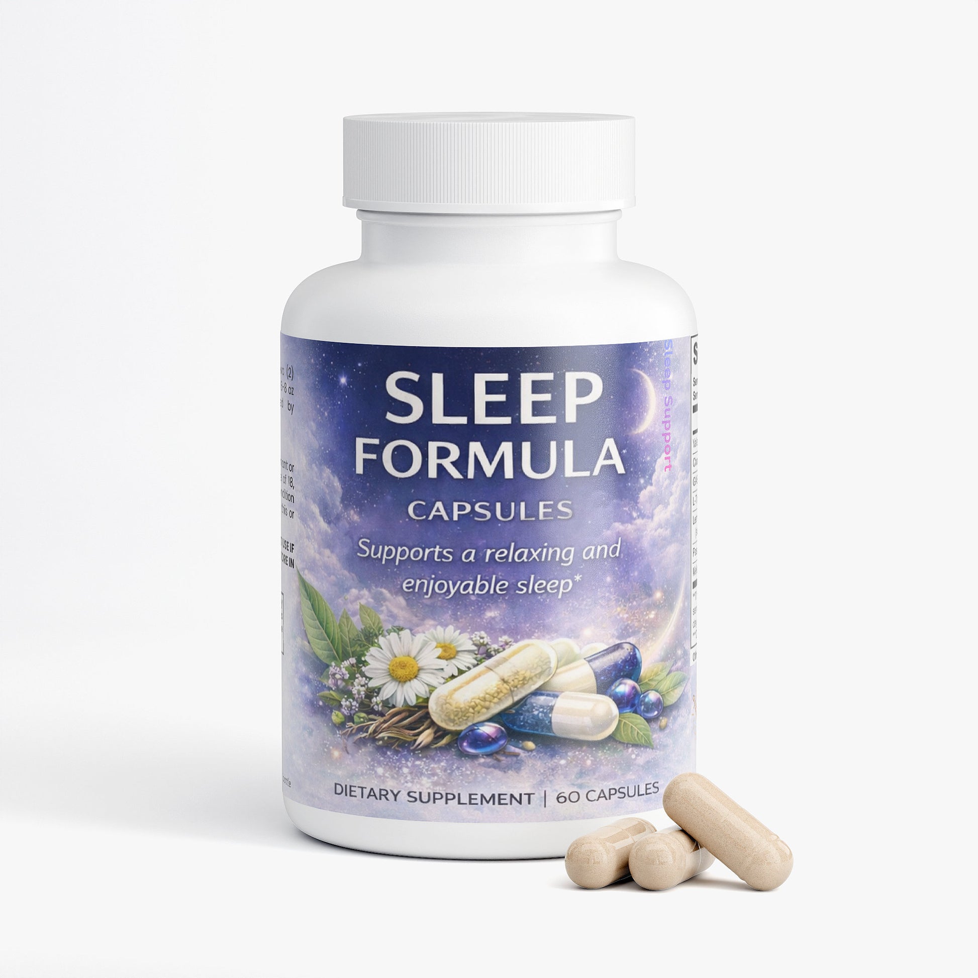 NeuroVitality Nighttime Blend Bottle with Vegetarian Capsules