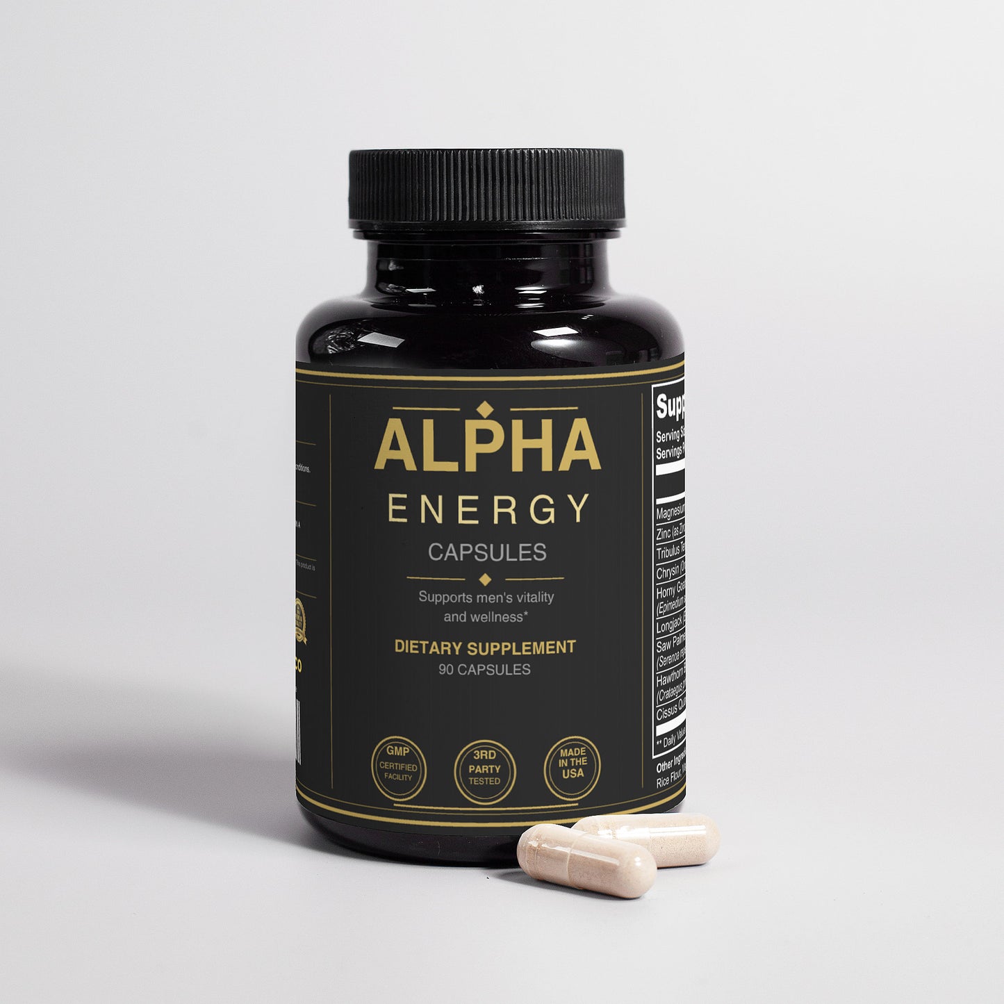 Alpha Energy | Tribulus, Tongkat Ali & Horny Goat Weed for Men | NeuroVitality