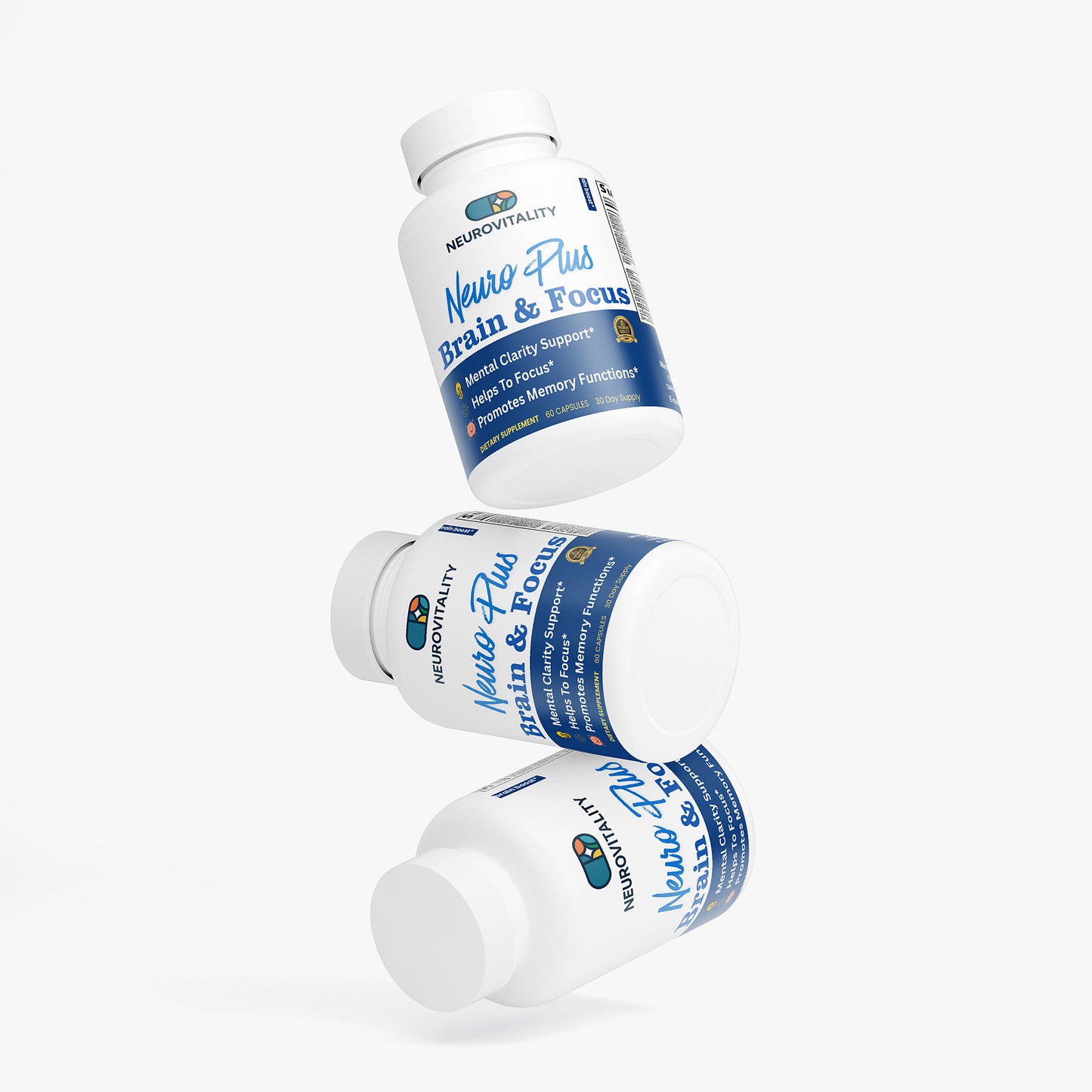 Focus & Clarity Blend — Nootropic Brain Support with Bacopa & GABA — Nirvana Neurovitality