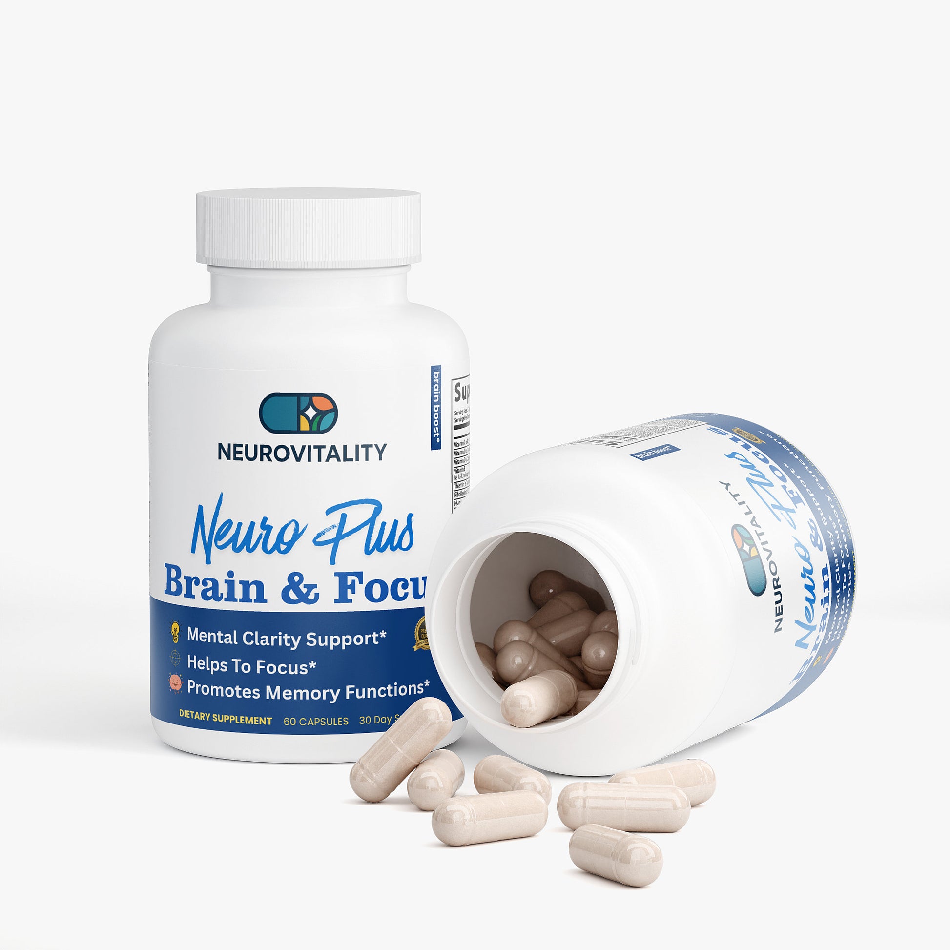 Focus & Clarity Blend — Nootropic Brain Support with Bacopa & GABA — Nirvana Neurovitality