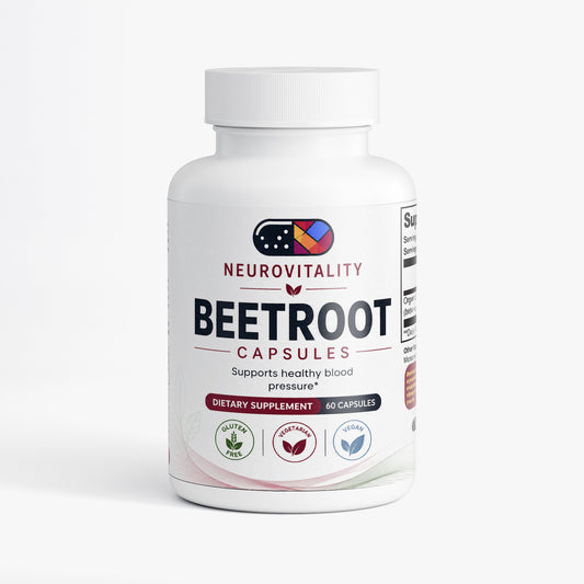 Beetroot Capsules — Nitric Oxide, Circulation & Stamina Support — Nirvana Neurovitality