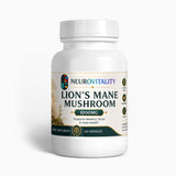 Lion's Mane Mushroom 10X | Dual-Extract Cognitive & Brain Support | 60 Capsules