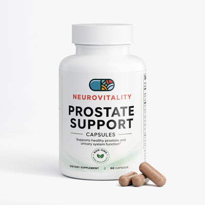 Prostate Support Complex supplement by Nirvana Neurovitality — Saw Palmetto, Pygeum & Pumpkin Seed for men's prostate and urinary health, 60 capsules