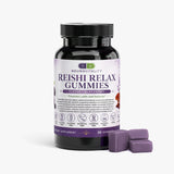 Reishi Relax Gummies back label — Ingredients & Supplement Facts — Nirvana Neurovitality