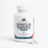 Probiotic 40 Billion CFU with Prebiotics supplement, 60 vegetable capsules, Neurovitality digestive and gut health support - label image 2