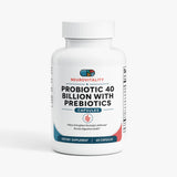 Probiotic 40 Billion CFU with Prebiotics supplement, 60 vegetable capsules, Neurovitality digestive and gut health support