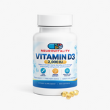 Vitamin D3 2,000 IU softgels by Nirvana Neurovitality — 50 mcg cholecalciferol for bone, immune and muscle support, 100 softgels - view 5