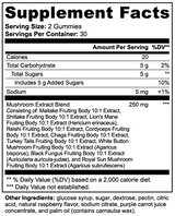 Mushroom Extract Complex Gummies — Immune & Cognitive Mushroom Blend — Nirvana Neurovitality