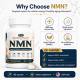 NMN 500mg — NAD+ Precursor for Cellular Energy & Healthy Aging — Nirvana Neurovitality - view 2