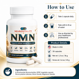 NMN 500mg — NAD+ Precursor for Cellular Energy & Healthy Aging — Nirvana Neurovitality - view 3