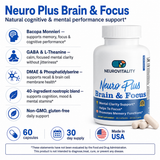 Focus & Clarity Blend | Nootropic Brain Support with Bacopa & GABA | 60 Capsules