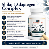 Shilajit Adaptogen Complex — Energy, Focus & Stamina Blend — Nirvana Neurovitality - view 1