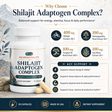 Shilajit Adaptogen Complex — Energy, Focus & Stamina Blend — Nirvana Neurovitality - view 2