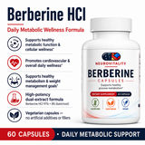 Berberine HCl — Blood Sugar & Metabolic Support — Nirvana Neurovitality - view 1