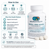 Dental Oral Health Chewables — Probiotics & Hydroxyapatite — Nirvana Neurovitality - view 3