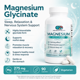 Magnesium Glycinate 275mg — Sleep, Relaxation & Muscle Support — Nirvana Neurovitality - view 1