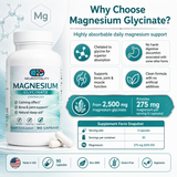 Magnesium Glycinate 275mg — Sleep, Relaxation & Muscle Support — Nirvana Neurovitality - view 2