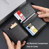Ultra-Slim PU Leather Card Wallet | Coffee or Black
