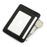Slim RFID-Blocking Card Wallet | PU Leather Minimalist | Black