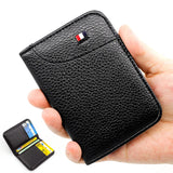 Ultra-Slim PU Leather Card Wallet | Coffee or Black